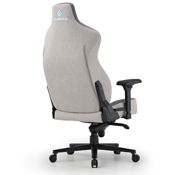 Καρέκλα Gaming Eureka Ergonomic από Ύφασμα - Γκρι image 3