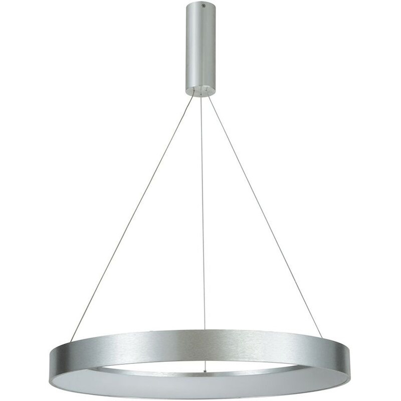 Φωτιστικό Οροφής Led Dimmable Homelighting Amaya 77-8144 από Αλουμίνιο - Ασημί HOMELIGHTING