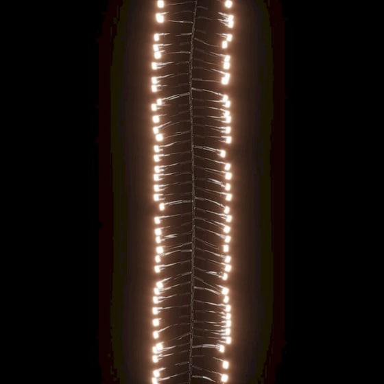 Λάμπακια Cluster Vidaxl Με 3000 LED Από PVC 23m - Θερμό Λευκό image 5