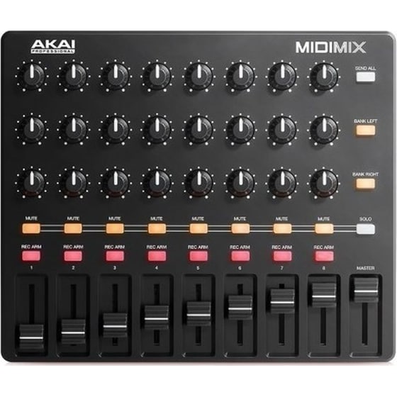 Akai Midi Controller MIDImix σε Μαύρο Χρώμα image 0