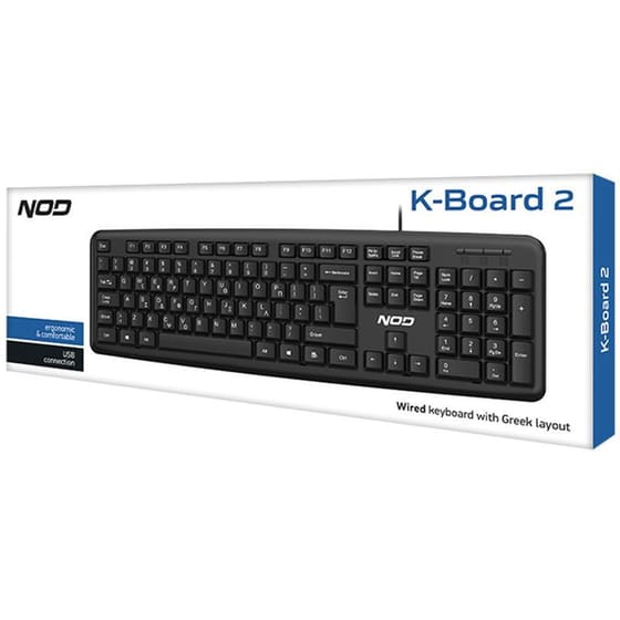 NOD K-BOARD 2 Ενσύρματο Πληκτρολόγιο Black (EN/GR) image 3