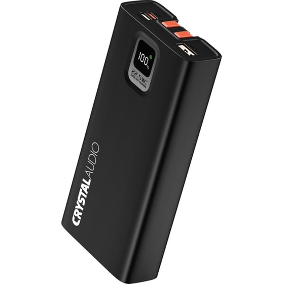 Powerbank Crystal Audio PBK-7 20.000 mAh - Μαύρο image 1