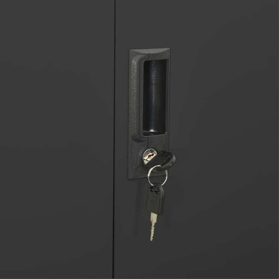 Ντουλάπα Γραφείου VidaXL από Ατσάλι 90x40x180 cm - Ανθρακί image 8