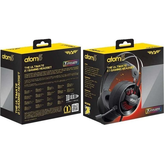 Ακουστικά Headset Armaggeddon ATOM 5 με Μικρόφωνο - Μαύρο image 2