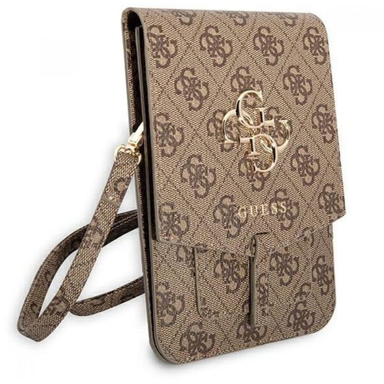 ΘΗΚΗ ΚΙΝ GUESS UNIVERSAL POUCH S/M BROWN image 2