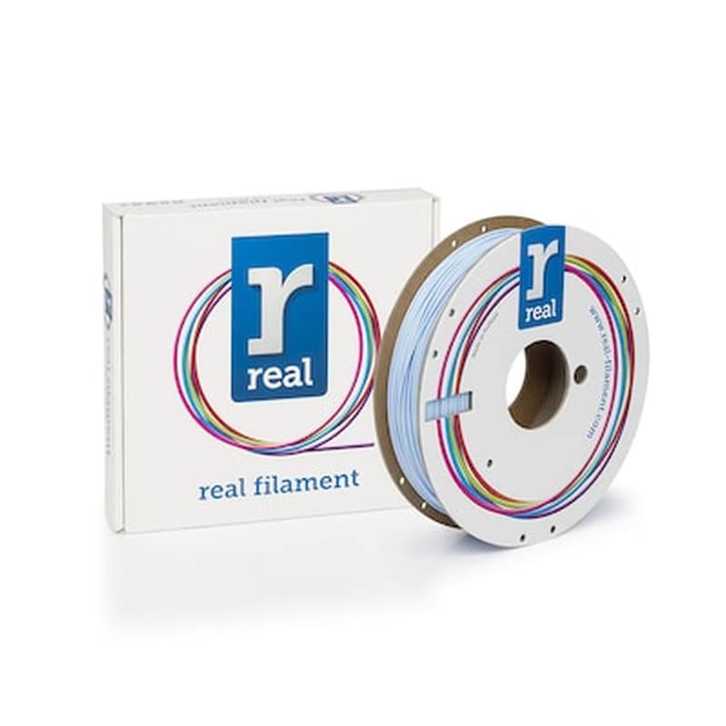 REAL FILAMENTS Real Pla 3d Printer Filament - Light Blue - Spool Of 0.5kg - 1.75mm (refplalblue500mm175)