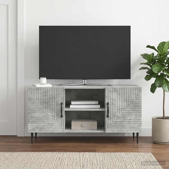 Έπιπλο Τηλεόρασης VidaXL 102x34.5x50 cm - Γκρι Σκυροδέματος image 1