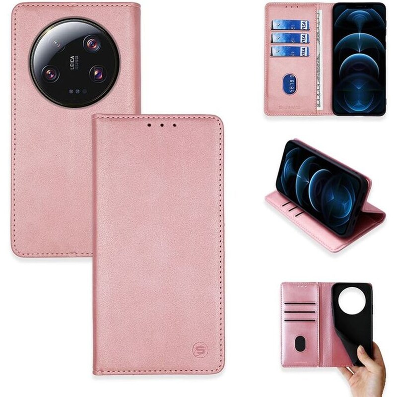 Θήκη Xiaomi Xiaomi 13 Ultra - Sonique Vintage Magnet Wallet - Ροζ Χρυσό