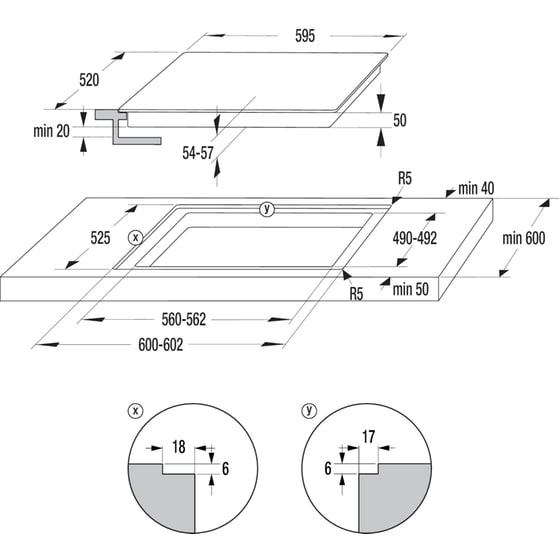 HISENSE E6432C 60 cm Μαύρο Εστία Κεραμική Αυτόνομη image 6