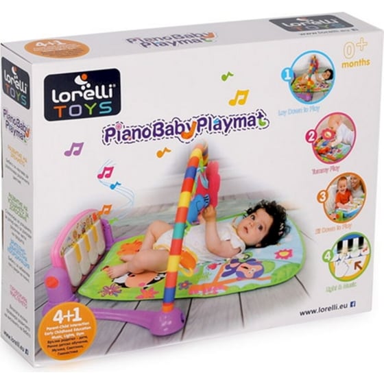 Lorelli Βρεφικό Γυμναστήριο Δραστηριοτήτων Piano Gym - Ροζ image 2
