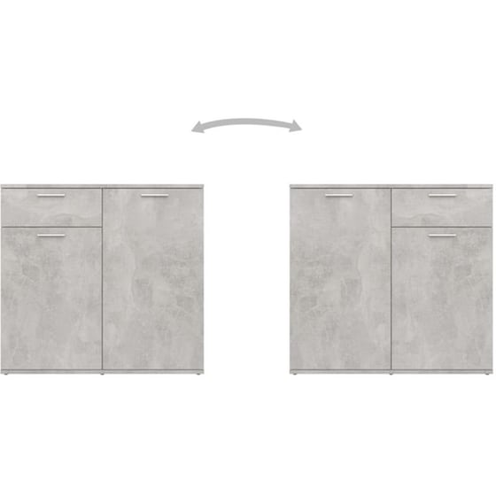 Έπιπλο Τηλεόρασης VidaXL από Μοριοσανίδα 160x36x75cm - Γκρι image 2