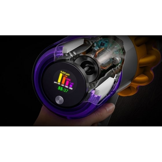 DYSON V15s Detect Submarine 25.2 V 0.77 L Nickel/Yellow Σκούπα Stick image 4