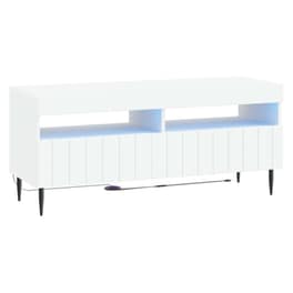 Έπιπλο Τηλεόρασης με LED VidaXL από Επεξεργασμένο Ξύλο - Λευκό