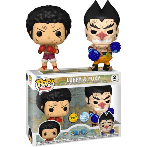 Funko Pop! Animation - One Piece - Luffy And Foxy 2-Pack image 1
