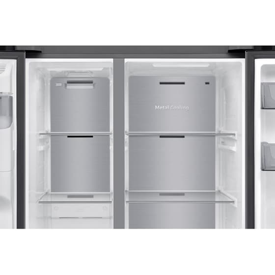 SAMSUNG RS70F64KETEF Bespoke AI No Frost 640 Lt Ασημί Ψυγείο Ντουλάπα image 7