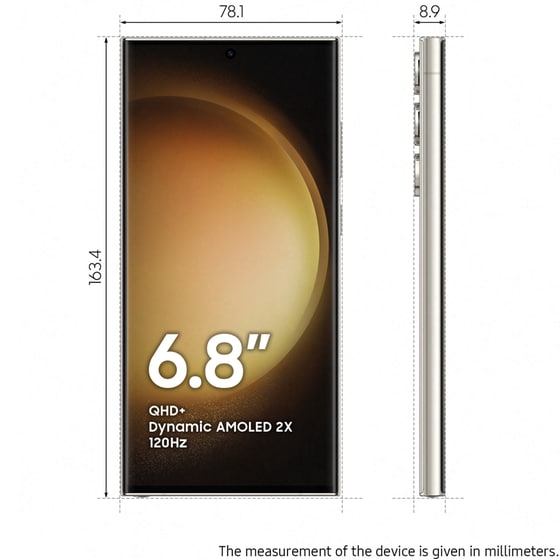 Samsung Galaxy S23 Ultra 256GB - Cream image 2