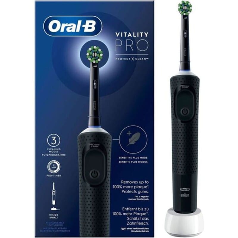Ηλεκτρική Οδοντόβουρτσα ORAL-B Vitality pro box Μάυρο