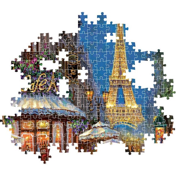 Παζλ Clementoni High Quality Collection Νύχτα στον Πύργο του Άιφελ - Compact Box (500 Κομμάτια) image 2