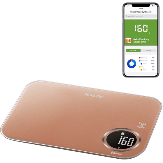 Ψηφιακή Ζυγαριά SENCOR SKS 7076GD έως 5kg - Ροζ image 3