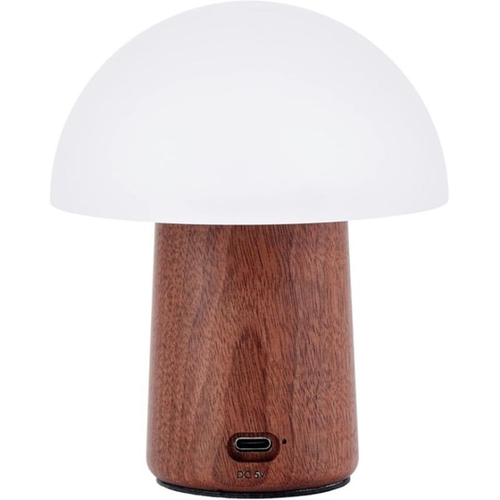 Φωτιστικό Gingko Mushroom Mini Natural Walnut Wood image 2
