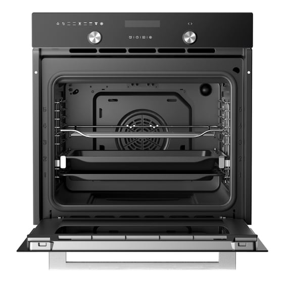 MIDEA MBON5M90E5-BK 70 Lt Μαύρο Κρύσταλλο Εντοιχιζόμενος Φούρνος Άνω Πάγκου image 2
