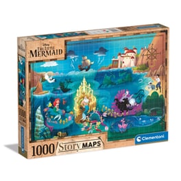 Παζλ Clementoni Story Maps Η Μικρή Γοργόνα (1000 Κομμάτια)