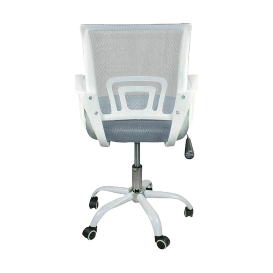 Εργονομική Καρέκλα Γραφείου Woodwell BF2101 - SC Υφασμάτινη - Λευκή/Γκρι image 3