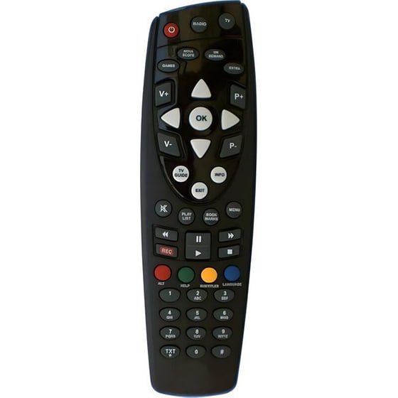 Τηλεχειριστήριο Τηλεόρασης Huayu Sat-lor 165 για Nova - Μαύρο image 0