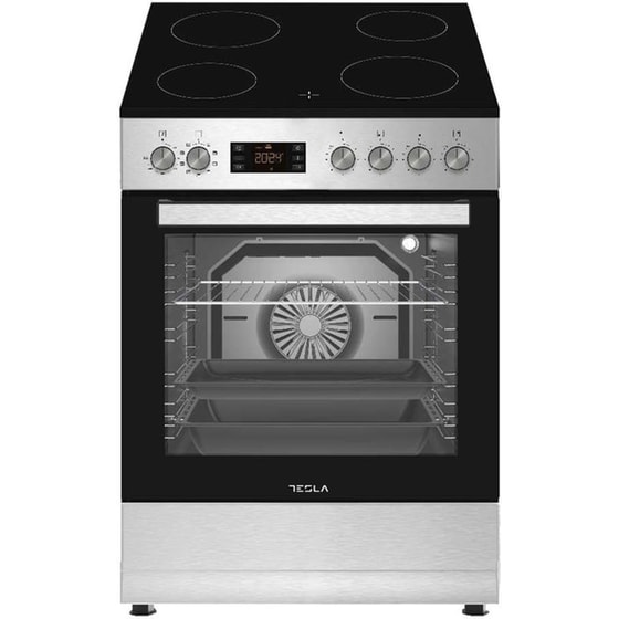 TESLA CV6490SX 80 Lt Inox Ηλεκτρική Κουζίνα Κεραμική image 0