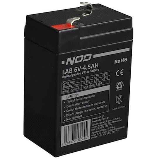 Nod Lab 6v4.5ah Lead Acid Battery image 0