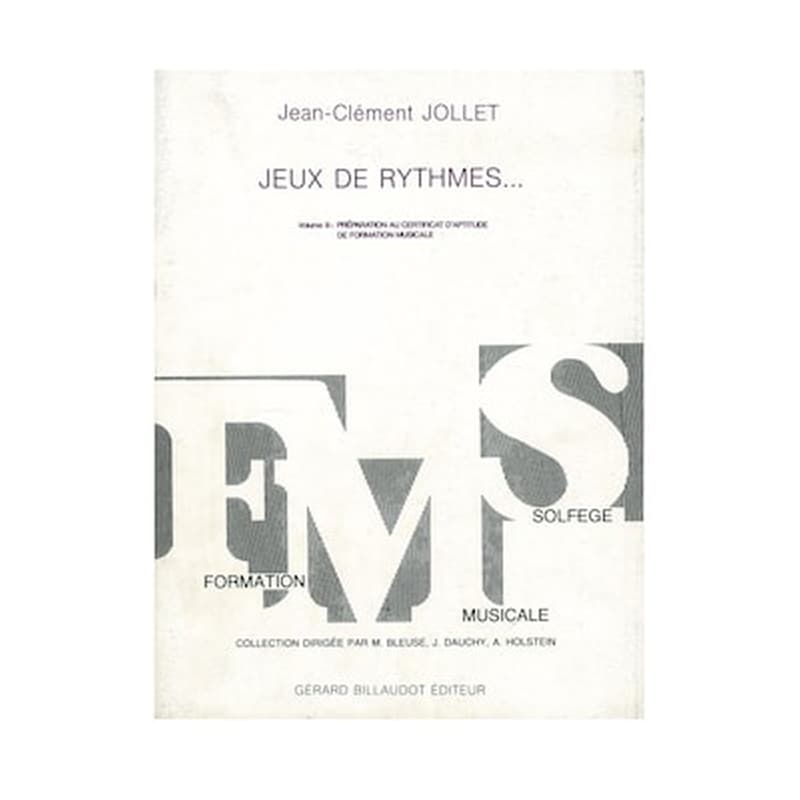 GERARD BILLAUDOT Jollet - Παιχνίδια Των Ρυθμών Και Παιχνίδια Των Κλειδιών, Τεύχος 9