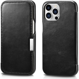 Θήκη Apple iPhone 13 Pro Max -Icarer Side-open Vintage Series - Black