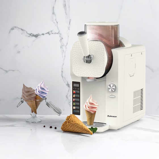 Παγωτομηχανή ROHNSON R5650 Soft n Serve 2150 W Λευκό image 9