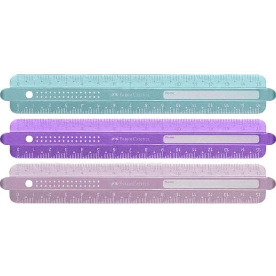 Χάρακας Faber-Castell Sparkle Άθραυστος 15 cm (1 Τεμάχιο) image 0