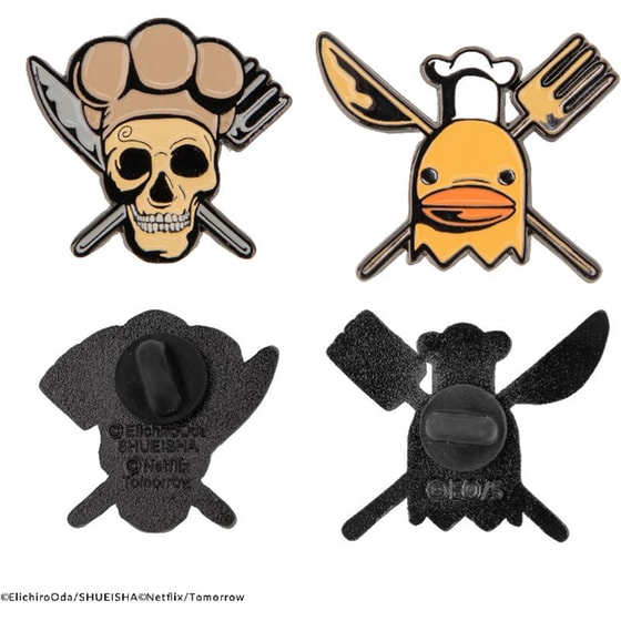 Σετ 2 Καρφίτσες Cinereplicas One Piece - Sanji & Zeff image 1