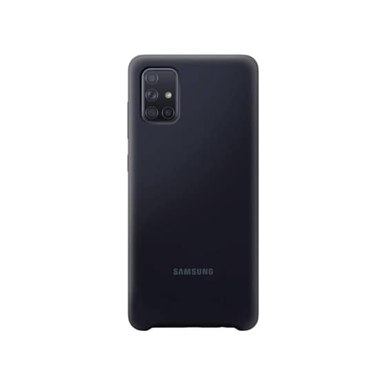 Samsung Galaxy A71 Silicon Back Cover - Μαύρο image 0