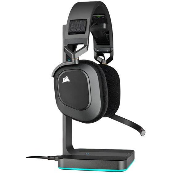 Corsair HS80 Gaming Ενσύρματα Ακουστικά RGB - Carbon image 1