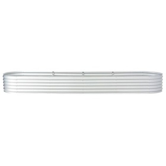 Vidaxl Ζαρντινιέρα Υπερυψωμένη Ασημί 400x80x44 Εκ. Γαλβανισμ. Χάλυβας image 5