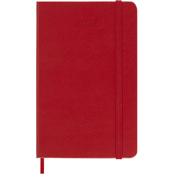Ημερολόγιο Εβδομαδιαίο 2027 Moleskine 12M Pocket Hardcover Κόκκινο image 0