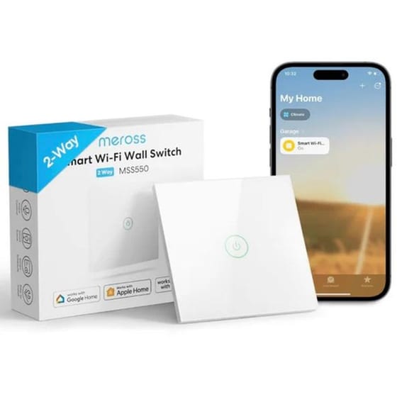 Έξυπνος διακόπτης τοίχου Meross MSS550XHK-EU-Touch με Wi-Fi image 0