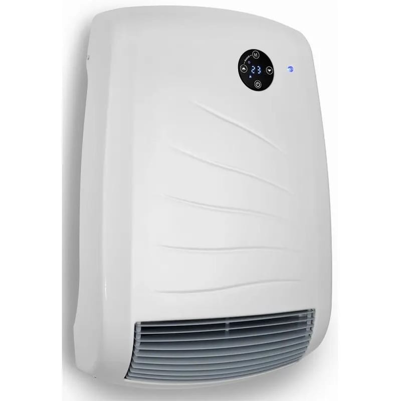 RADIALIGHT BALI Ψηφιακό Μεταλλικό Αερόθερμο Μπάνιου 2000W Λευκό