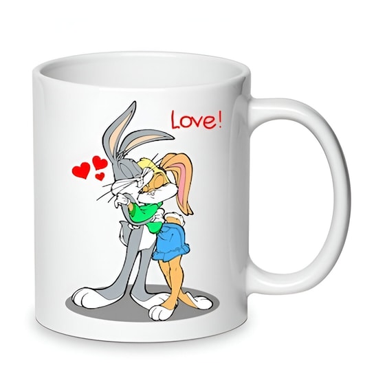 Κούπα Looney Tunes Κεραμική 330 ml - Bugs Bunny & Lola Bunny image 0