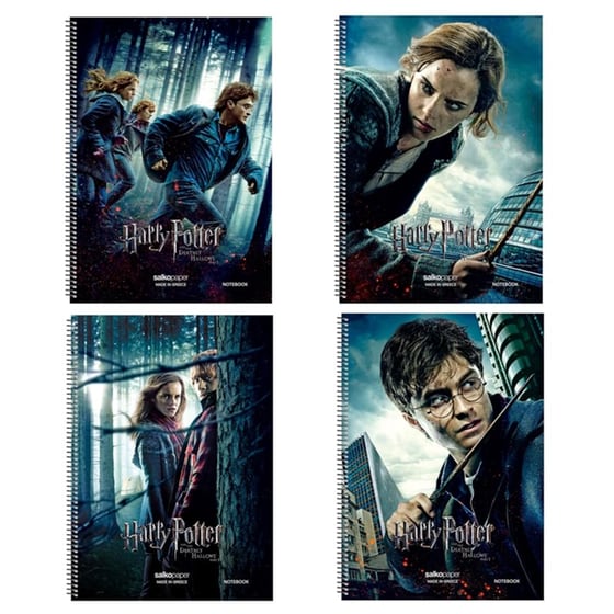 Τετράδιο Σπιράλ Harry Potter N.2 3 Θεμάτων 90Φ 90 Φύλλων (1 Τεμάχιο) image 0