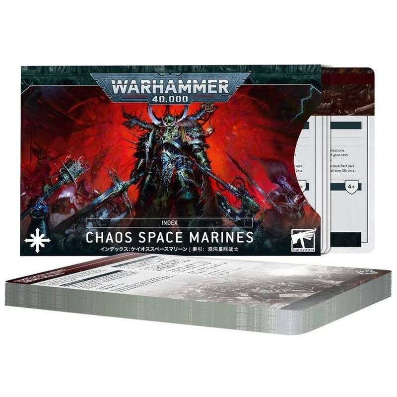 GAMES WORKSHOP Index Cards: Chaos Space Marines Warhammer 40k GAMES WORKSHOP