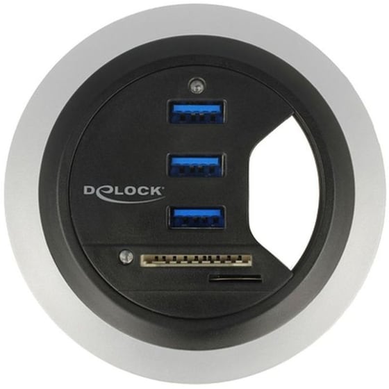 Delock 62869 USB Hub 3.0 με 5 θύρες - Μαύρο image 1