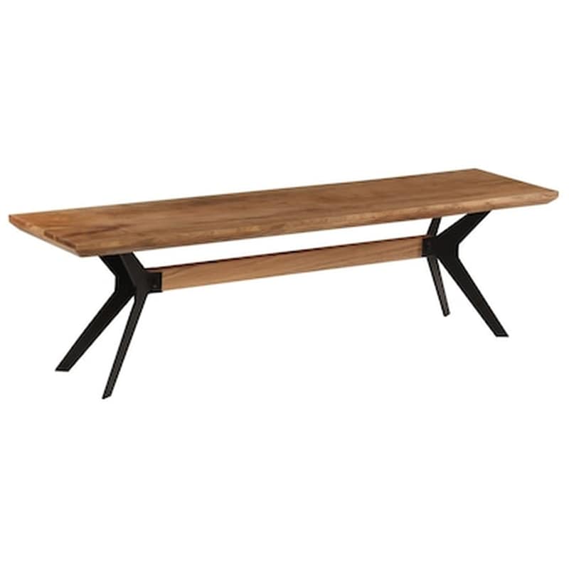 Vidaxl Πάγκος Τραπεζαρίας 160x40x45 Εκ. Από Μασίφ Ξύλο Ακακίας/ατσάλι