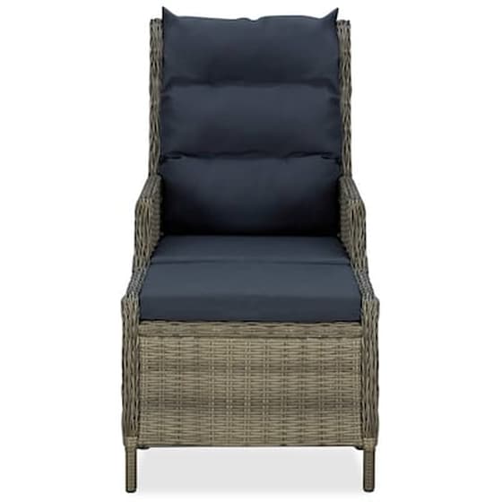 Vidaxl Σετ Σαλονιού Κήπου 3 Τεμ. Καφέ Από Συνθετικό Ρατάν Με Μαξιλάρια image 4