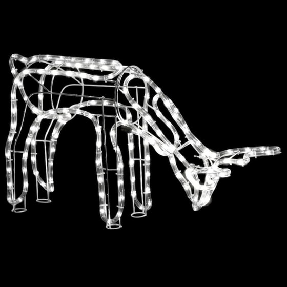 Χριστουγεννιάτικο Διακοσμητικό Τάρανδος VidaXL 73x31x45cm - Ψυχρό Λευκό image 5