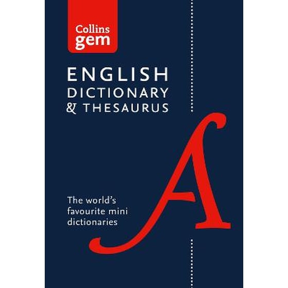 Collins Gem English Dictionary and Thesaurus Collins English Dictionary and Thesaurus Gem Edition- Two Books-in-One Mini Format image 0