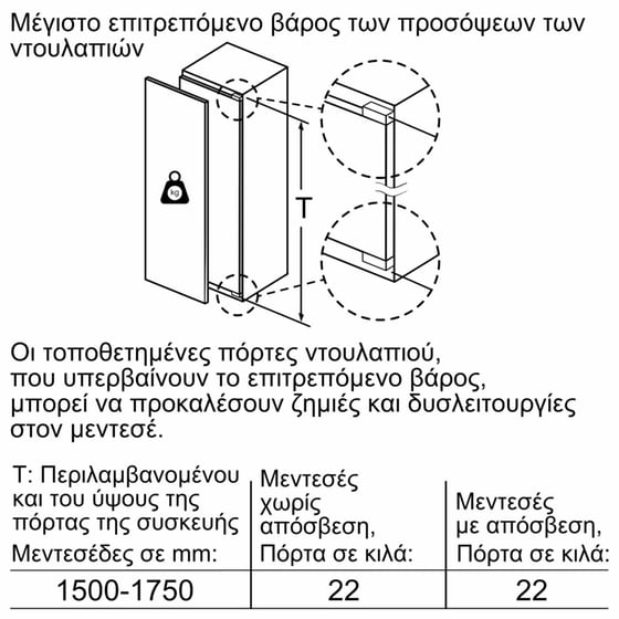 NEFF GI7813CE0 212 Lt Εντοιχιζόμενος Καταψύκτης Όρθιος image 6